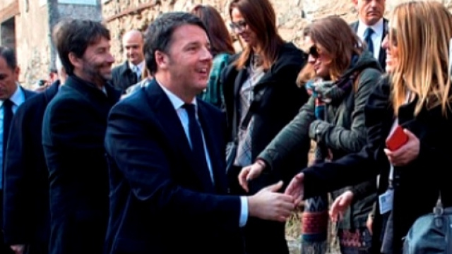 Renzi e Franceschini a Pompei il 24 dicembre 2015