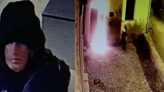Foto dell'uomo che ha incendiato gli uffici
