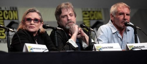 Hamill (middle) has visited GOSH in the UK