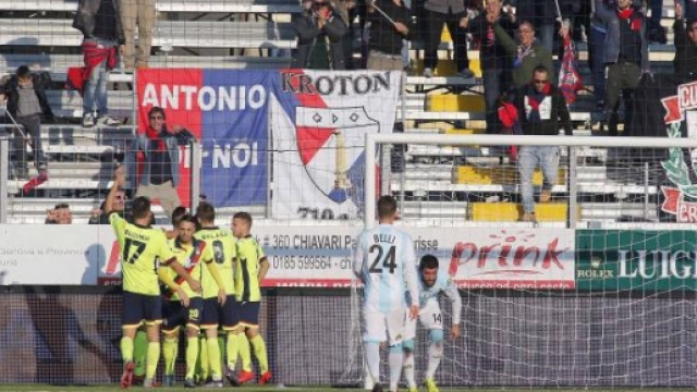 I calciatori rossobl&ugrave; a Chiavari