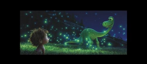 Cena do filme O Bom Dinossauro.