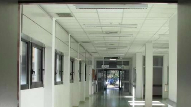 Corridoio dell'ospedale Sant'Anna.