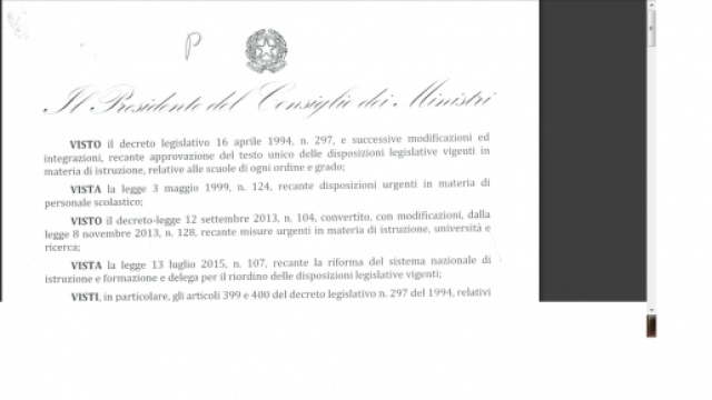 Decreto del concorso scuola 2016