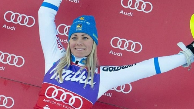 La vincitrice dello slalom di Lienz