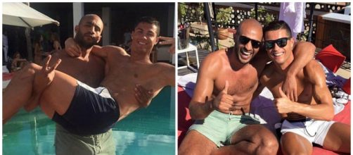 Ronaldo with kickboxer 'friend'