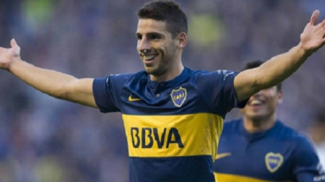 Calleri con la maglia del Boca