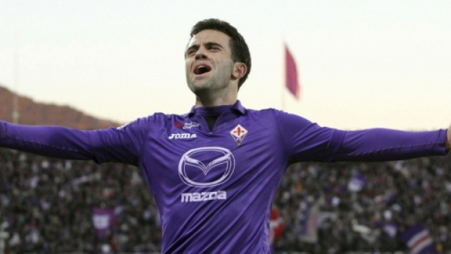 L'attaccante della Fiorentina, Giuseppe Rossi