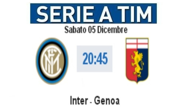 Diretta live e gol Inter - Genoa