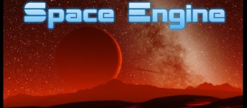 Paisaje alien&iacute;gena en el simulador SpaceEngine