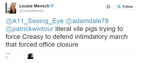 Louise Mensch in bizarre Twitter rant
