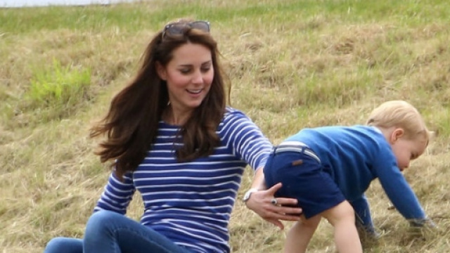 Kate Middleton insieme al figlio George