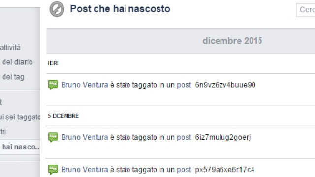 La funzione di controllo del diario