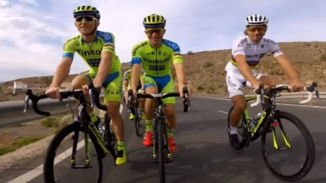 La Tinkoff sulle strade di Gran Canaria