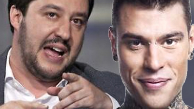 Matteo Salvini e il rapper Fedez