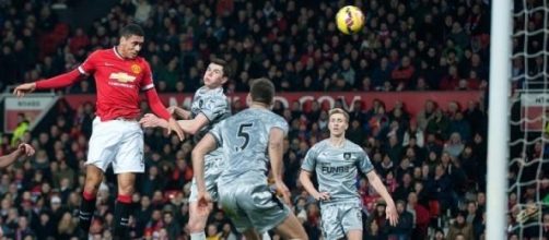 Chris Smalling scored a first-half brace