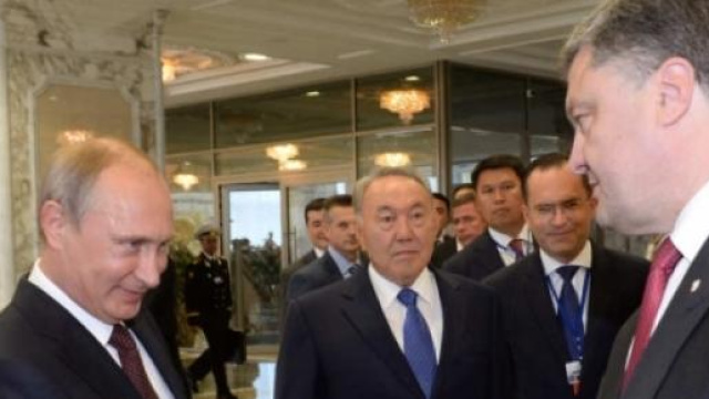 Vladimir Putin e Petro Poroshenko