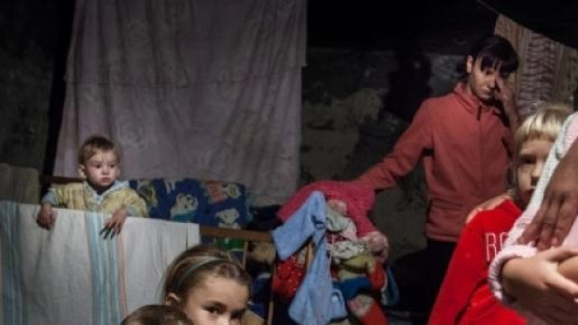 i bambini di Donetsk hanno paura 