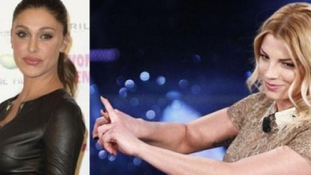 Belen Rodriguez canta un brano che era per Emma.