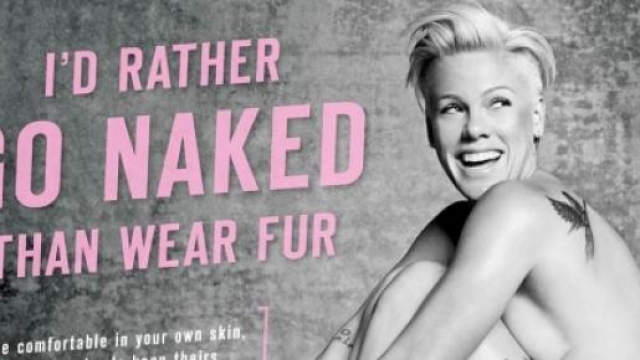 P!nk: meglio nudi che con una pelliccia!