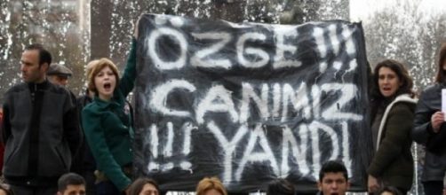 Protesters in Ankara, Turkey