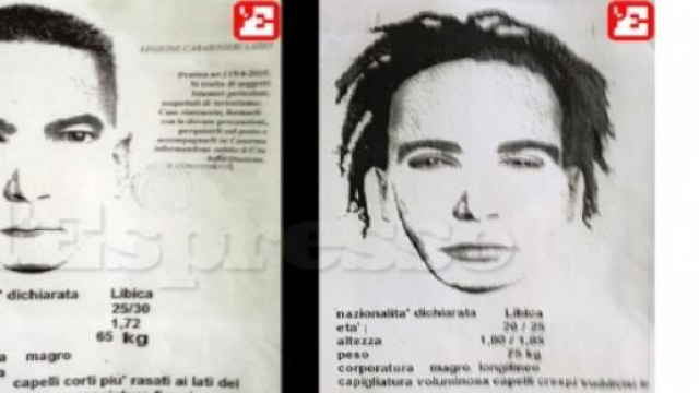 Identikit: due libici ricercati (fonte l'Espresso)