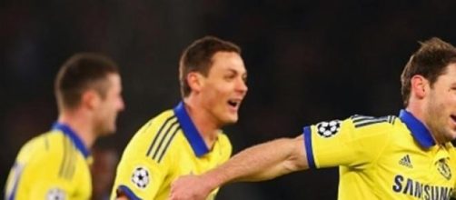 Ivanovic celebrates scoring Chelsea's opener 