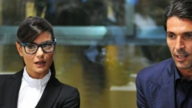In foto: Ilaria D'Amico e Gigi Buffon 