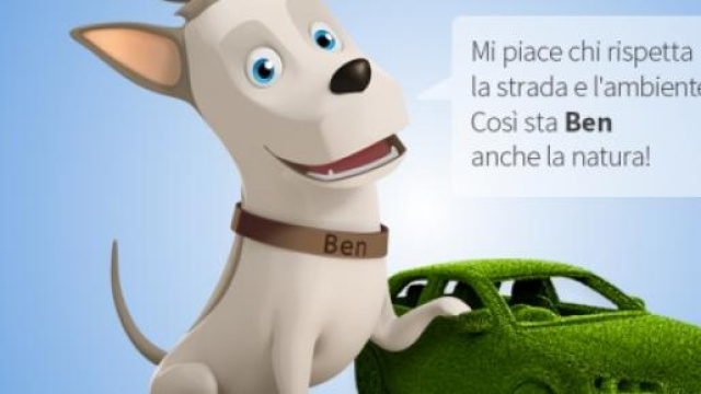 Il cane Ben, mascotte di Ben Assicura