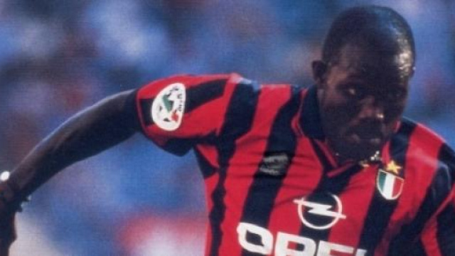 Weah quando giocava al Milan