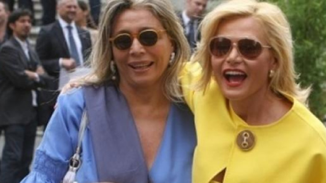 Mara Venier e Simona Ventura in una vecchia foto