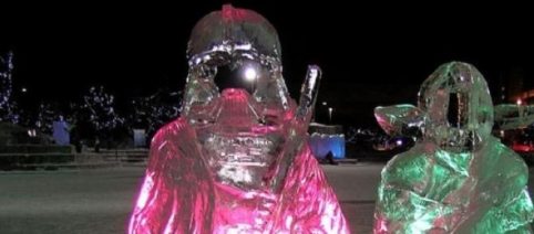 Darth Vader ice sculpture takes centre stage