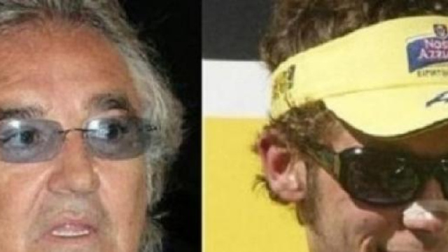 Rossi, Flavio Briatore e Valentino
