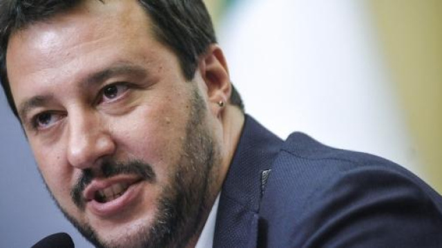 Il segretario della Lega Nord Matteo Salvini