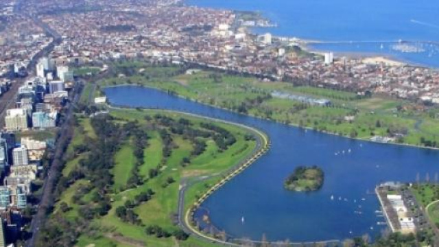 Pista di Melbourne, vista aerea