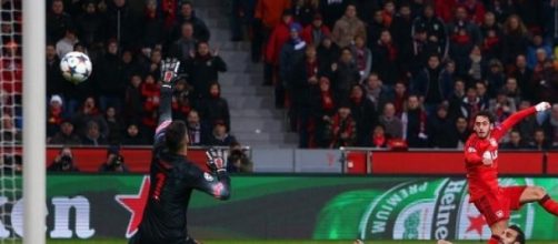 Calhanoglu's goal gives the Germans a 1-0 lead.