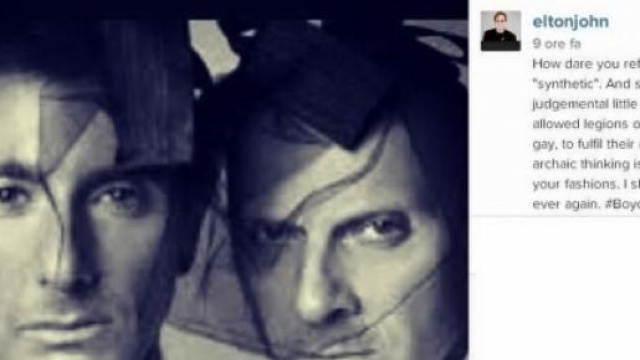 Il post su Instagram di Elton John