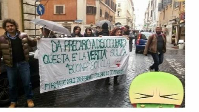 La rabbia dei docenti precari