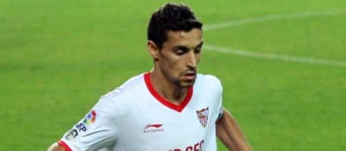 Jes&uacute;s Navas en su etapa como sevillista