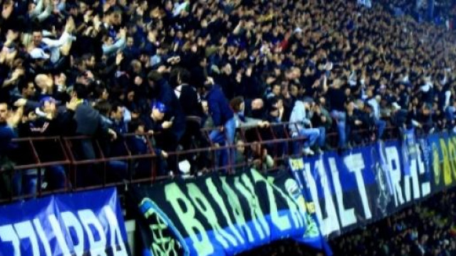 la curva nord interista a San Siro