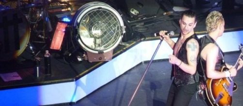 David Gahan y Martin Gore en un show de Depeche