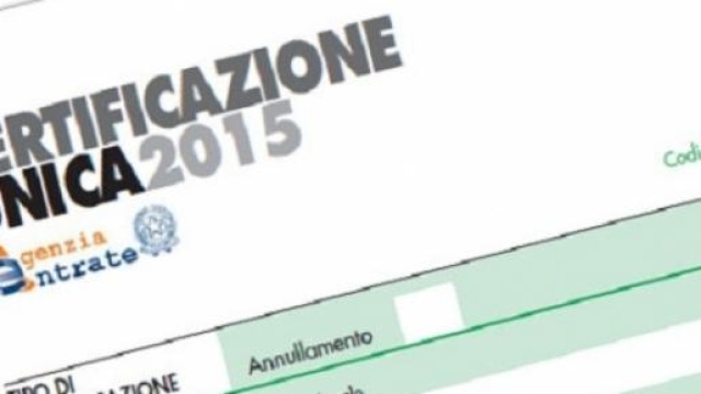 Certificazione Unica 2015 a dipendenti e autonomi