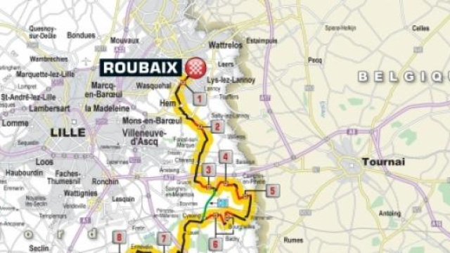 Parigi-Roubaix 2015, percorso