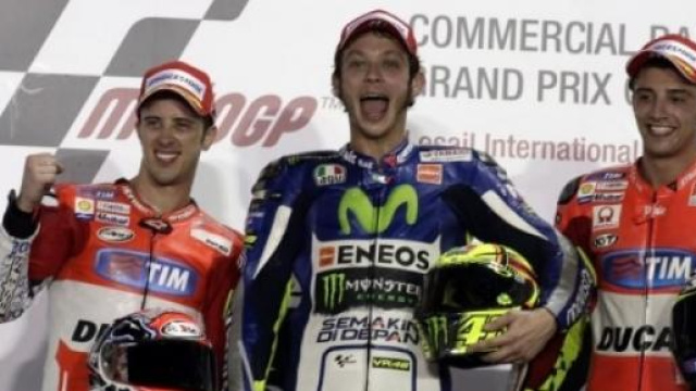 Rossi, Dovizioso e Iannone Gp Qatar 2015