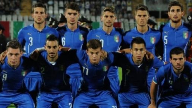 Una formazione degli azzurrini