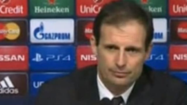 Allegri, in conferenza stampa. 