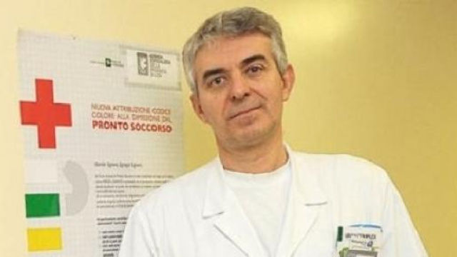 Il dottor Piccioni, tornato al lavoro dopo il coma