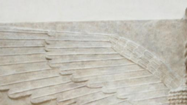 Taureau ail&eacute; &agrave; t&ecirc;te d'homme au British Museum.