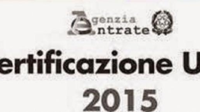 Nuovo CUD 2015: Certificazione Unica.