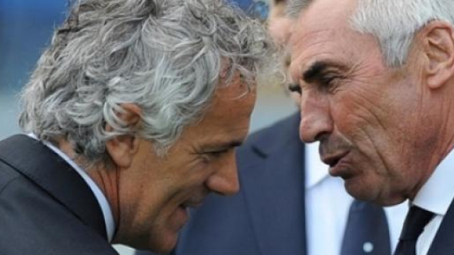I due tecnici Donadoni e Reja