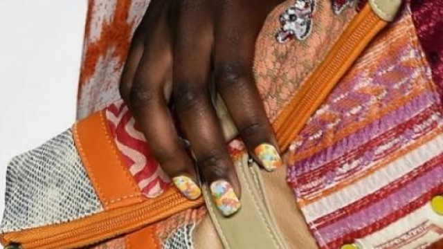 Dalla passerella Desigual, foto da Popsugar.com